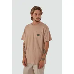 KAYA UNITE - Polera Hombre Woven Lt Terracota