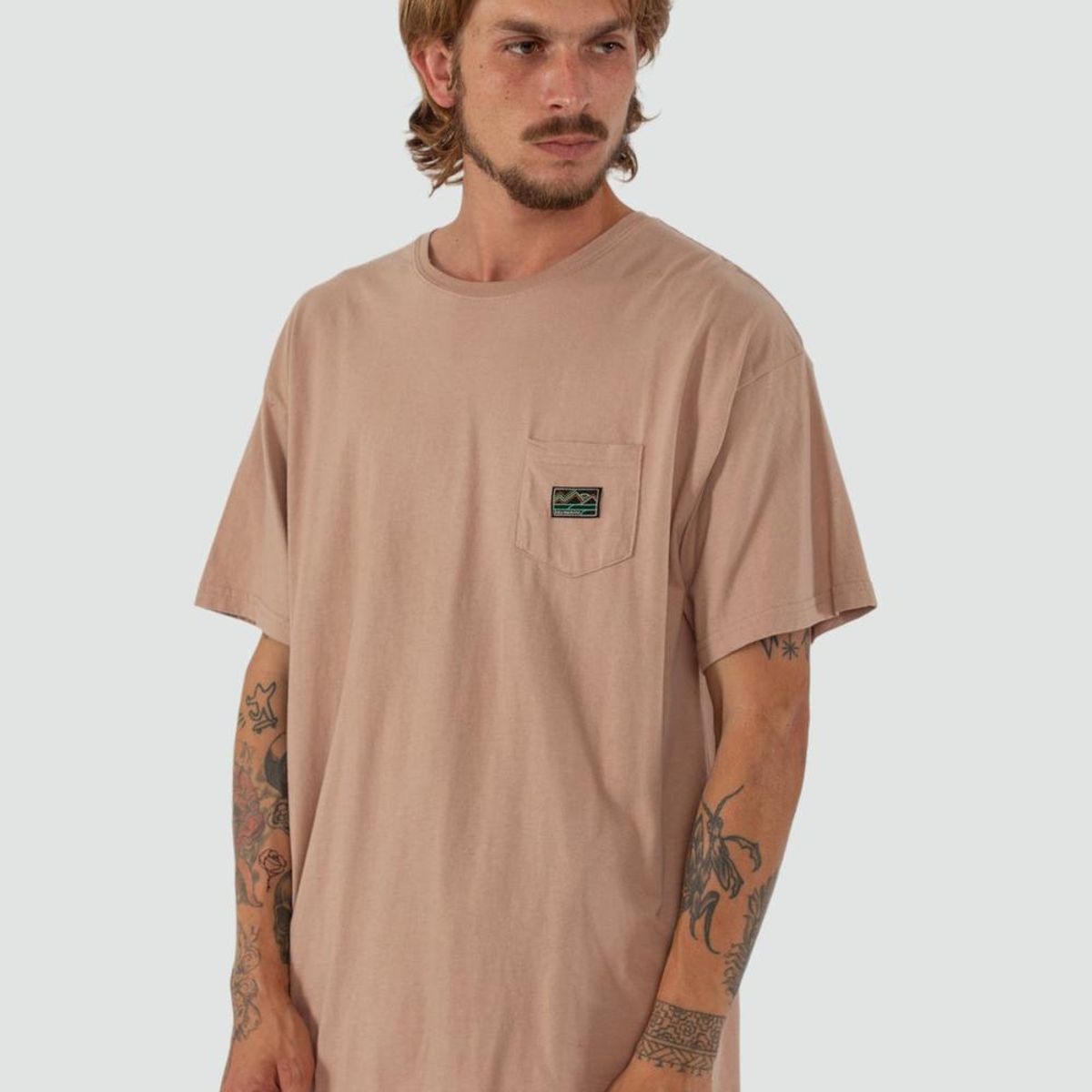 KAYA UNITE - Polera Hombre Woven Lt Terracota