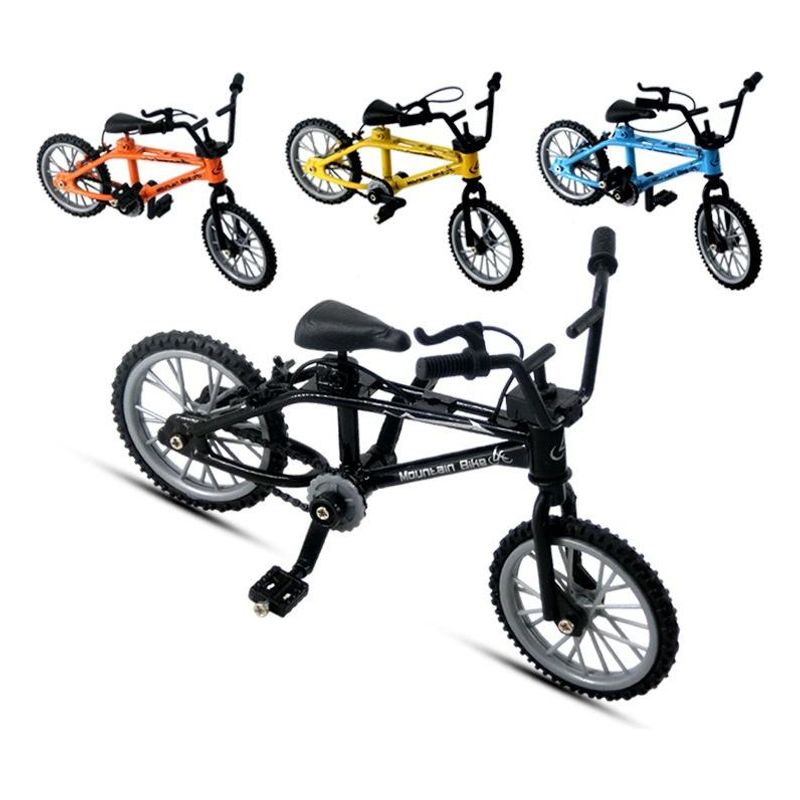 GENERICO - Set de 4 Bicicletas Miniatura Retro para Colección Decorativa