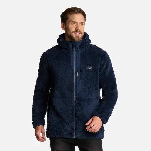 LIPPI - Polar Hombre Bear Shaggy-Pro Hoody Jacket Azul Marino