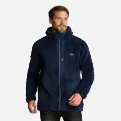 LIPPI - Polar Hombre Bear Shaggy-Pro Hoody Jacket Azul Marino
