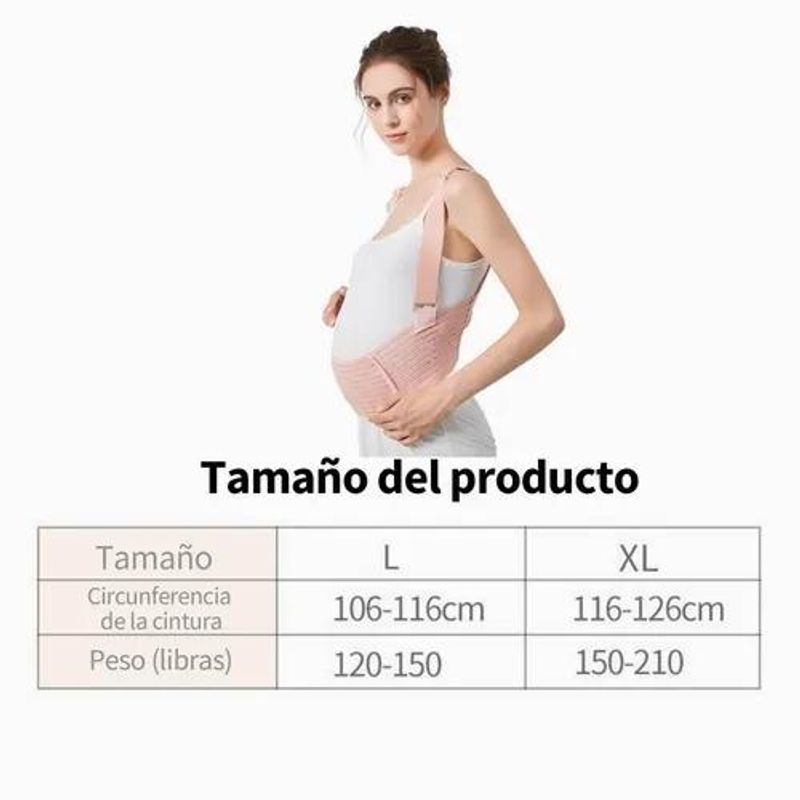 GENERICO - Faja Prenatal Ajustable para Alivio Lumbar y Comodidad