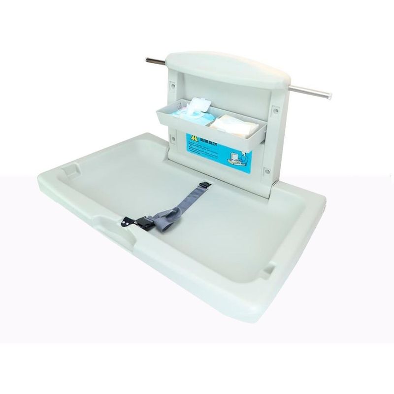 GENERICO - Cambiador Horizontal Compacto con Seguridad y Toallas Antibacterianas