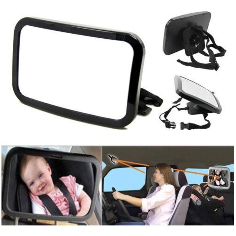 GENERICO - Espejo Retrovisor Ajustable para Seguridad Infantil en Auto