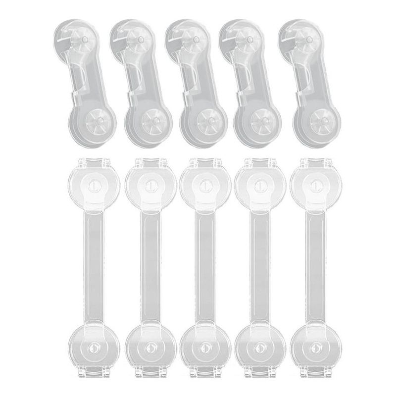 GENERICO - Seguros Multipropósito para Puertas y Cajones - Pack 10 Unid.