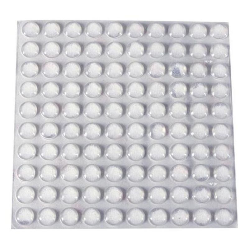 GENERICO - Pack de 100 Topes Adhesivos de Silicona para Muebles y Más