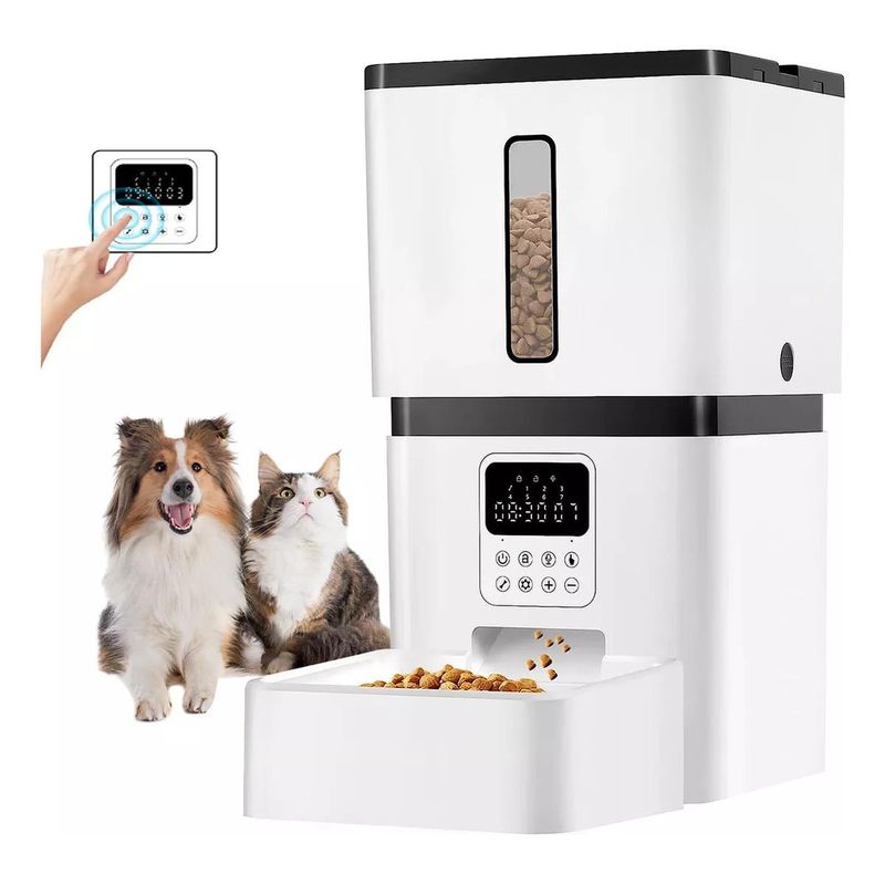GENERICO - Comedero Automático 8L con Grabación y Alimentación Programada
