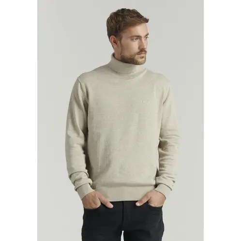 FEROUCH - Sweater Turtle Neck F Smart Casual Beige
