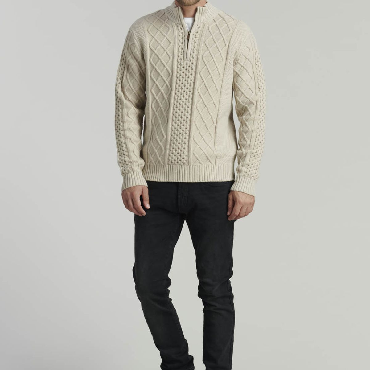 FEROUCH - Sweater Cambridge F Fr Beige Ferouch