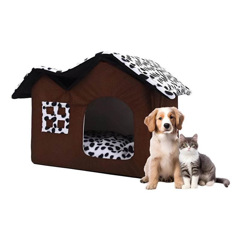 GENERICO - Cama Refugio Acogedor para Perros y Gatos Pequeños