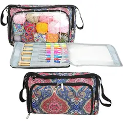 GENERICO - Bolso Grande para Tejer y Organizar Accesorios de Lana