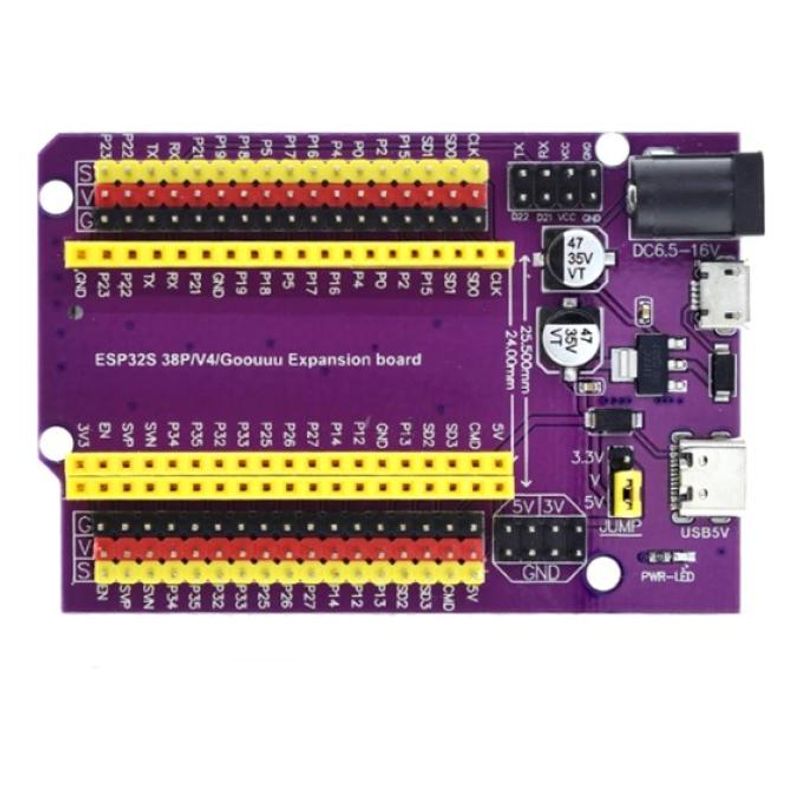 GENERICO - Base de Desarrollo ESP32 Tipo C con 38 Pines de Expansión