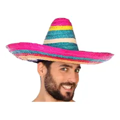 GENERICO - Sombrero Charro Mexicano de Paja para Fiestas y Disfraces