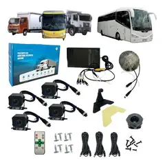 GENERICO - Kit Cumplimiento Seguridad: 4 Cámaras y Pantalla 10" HD