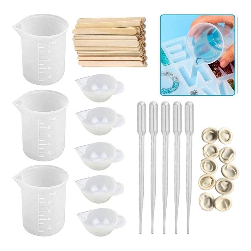 GENERICO - Set de Medición y Accesorios para Creaciones en Resina Epóxica