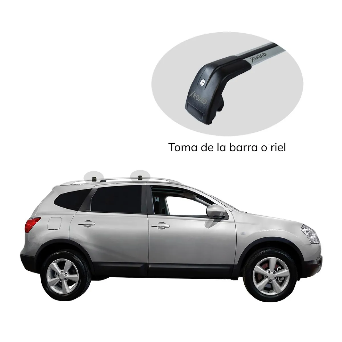 XROAD - Pack Barras portaequipaje + Toldo Para Camping XROAD