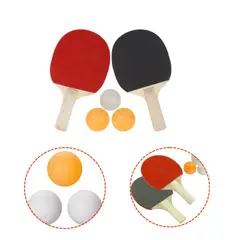 ARTIDIX - Paletas de ping ping pack de 5 SET de 2 raquetas + 3 pelotas