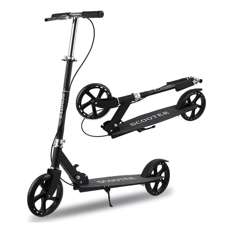 U BUY - Scooter Metálico 2 Ruedas Niñoa Calidad 200mm Negro