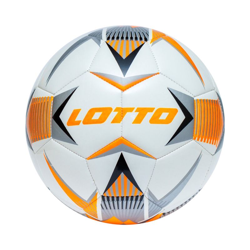 LOTTO - Balón de Fútbol  1000 Nro 5 Blanco-Naranjo-Negro-Unisex