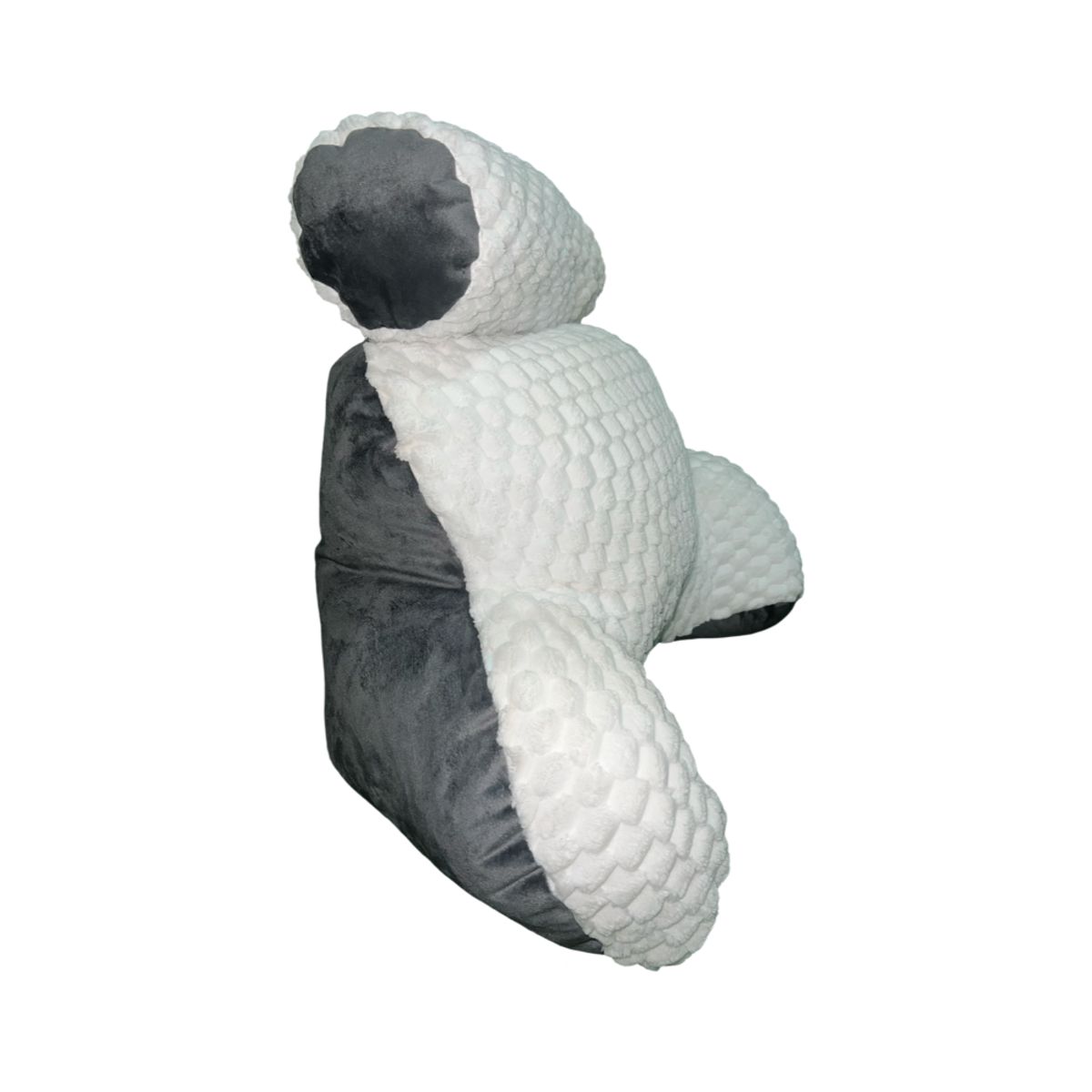 MUEBLES NEW - COJIN DE DESCANSO GRIS FELPA.