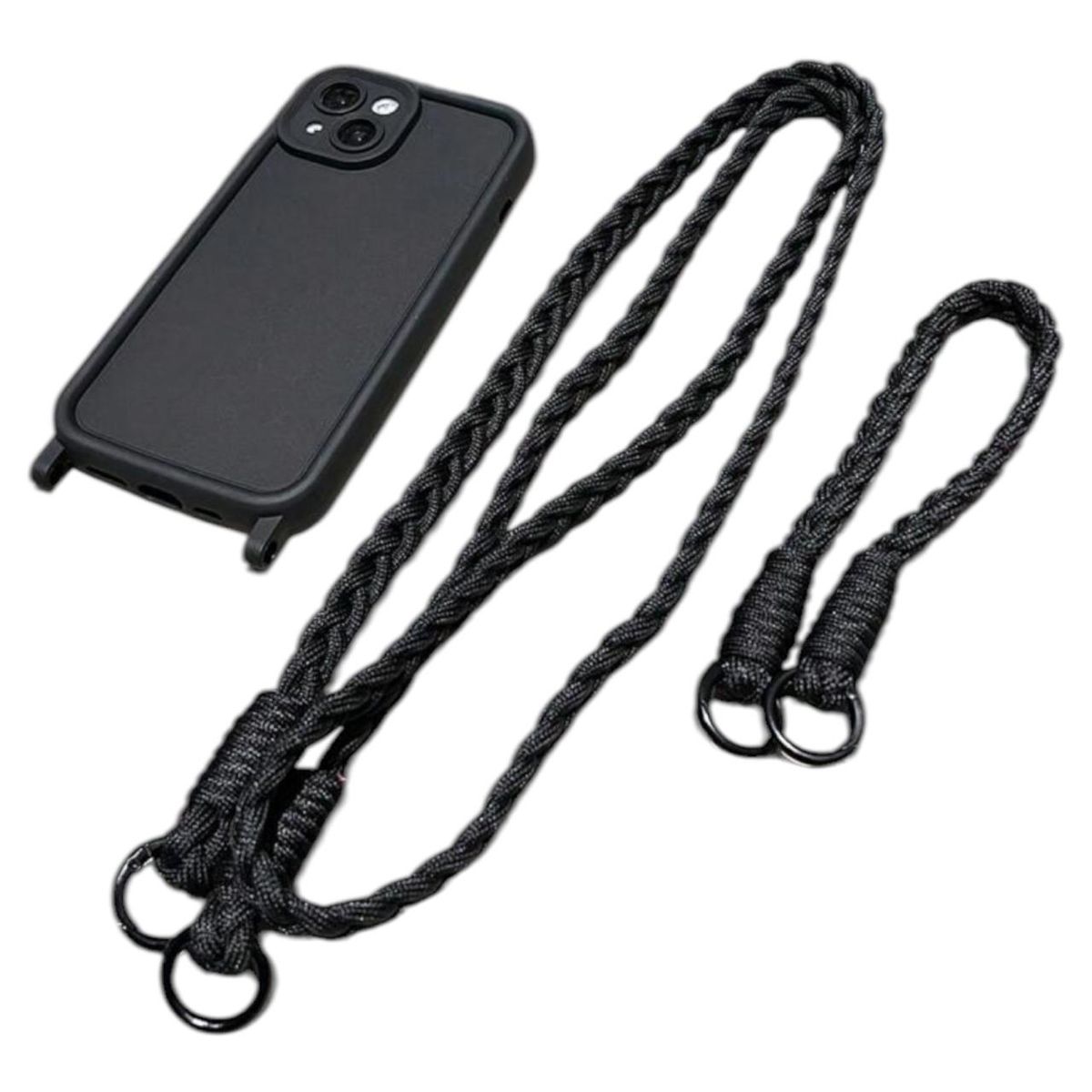 GENERICO - Carcasa Para iPhone 16 Pro Max Colgante 2 Cordones