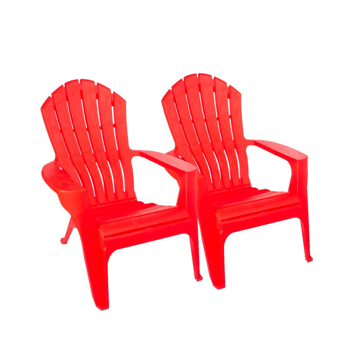 FOLD - Pack 2 Sillas Modelo Adirondack Rojas
