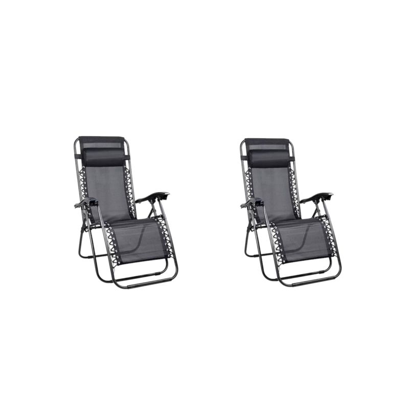 GENERICO - Pack x2 Silla Reposera Plegable