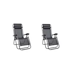 GENERICO - Pack x2 Silla Reposera Plegable