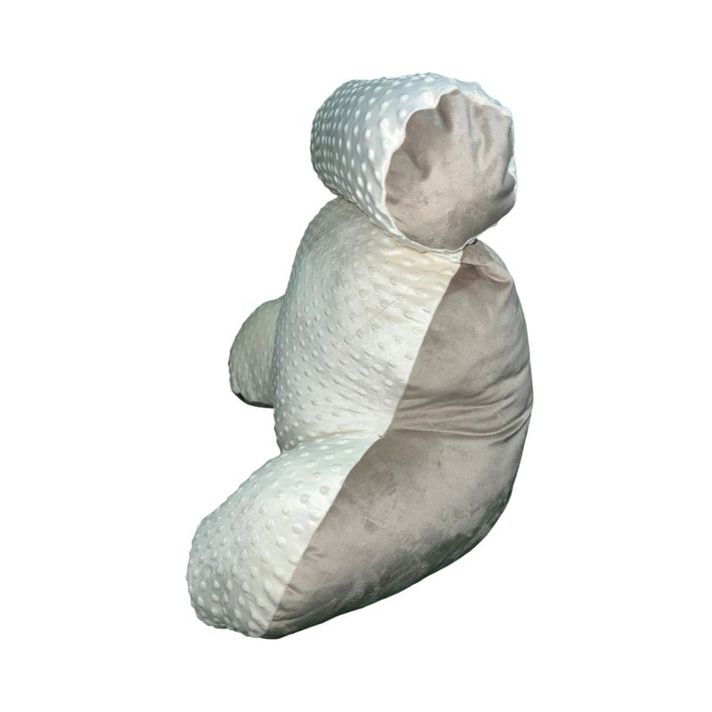 MUEBLES NEW - COJIN DE DESCANSO BEIGE FELPA