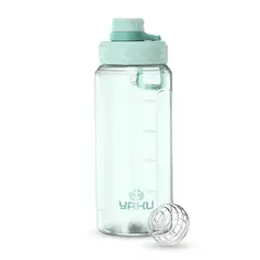 OEM - BOTELLA SHAKER PLÁSTICO 1100 ML LARIMAR CELESTE