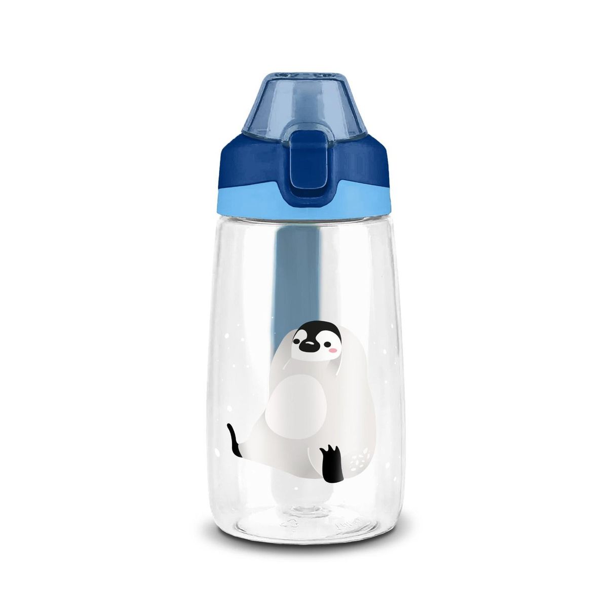 OEM - BOTELLA INFANTIL PLÁSTICO 500 ML CORAL AZUL