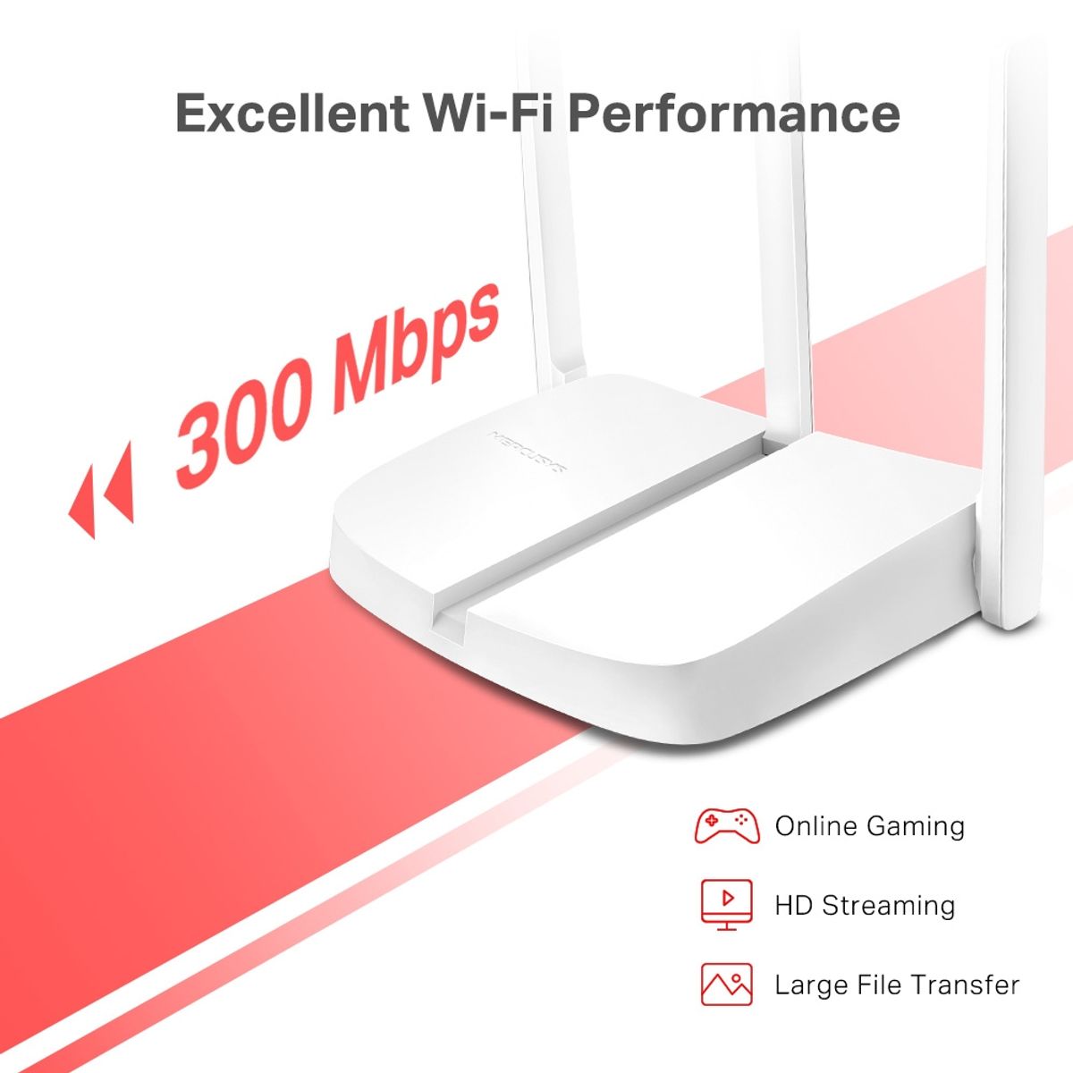 GENERICO - ROUTER MERCUSYS  MW306R 300 MBPS MULTI-MODE WIRELESS N