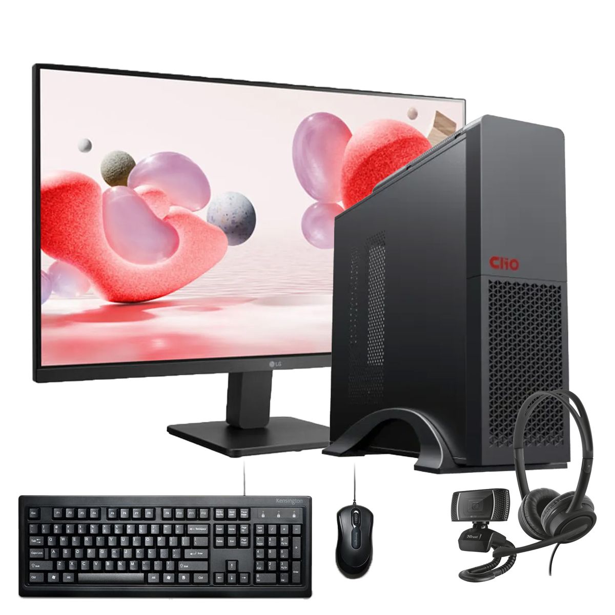 HYPERPC - PC mini + MONITOR 22 + Perif: AMD RYZEN 7 5700G 32Gb 1Tb Vega WiFi