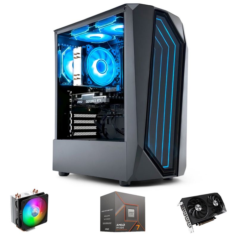 HYPERPC - PC GAMER Bandit AMD RYZEN 7 8700 32gb DDR5 1Tb RTX 4060 WiFi Air