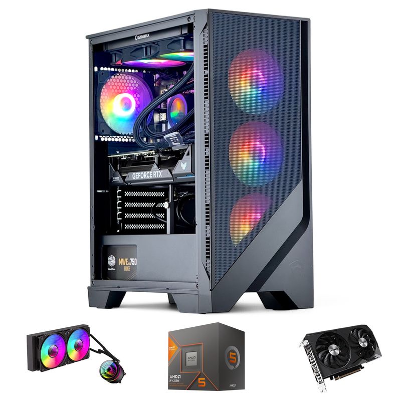 HYPERPC - PC GAMER AMD RYZEN 5 7600X 32Gb DDR5 1Tb RTX 4060 WiFi
