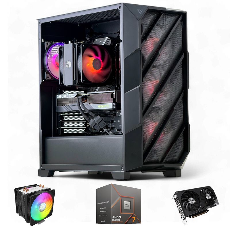 HYPERPC - PC GAMER AMD RYZEN 7 7700X 32Gb DDR5 2Tb RTX 3060 WiFi Air