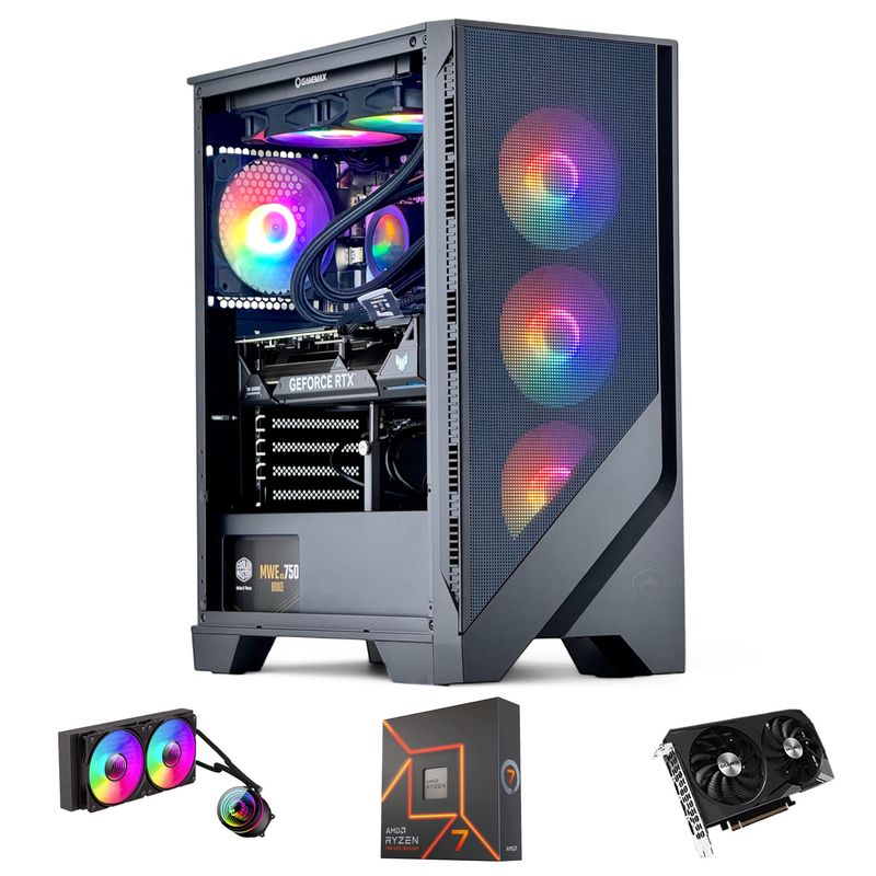 HYPERPC - PC GAMER AMD RYZEN 7 7700X 32Gb DDR5 1Tb RTX 4060 WiFi