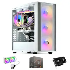 HYPERPC - PC GAMER Blanco AMD RYZEN 7 7700X 32Gb DDR5 1Tb RTX 4060 Ti WiFi
