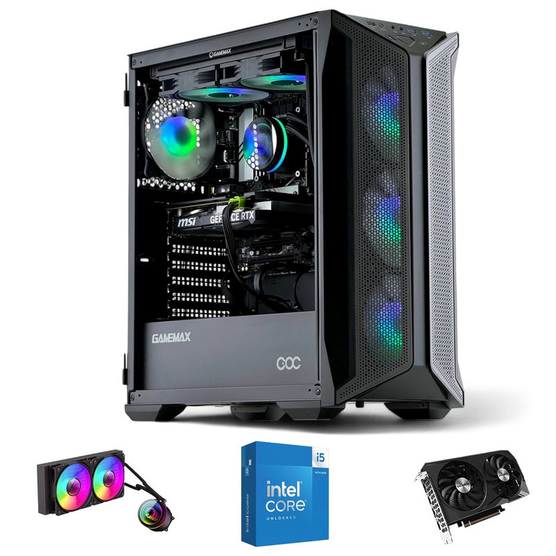 HYPERPC - PC GAMER Blanco INTEL CORE i5 14600K 32gb DDR5 1Tb RTX 4070 SUPER WiFi