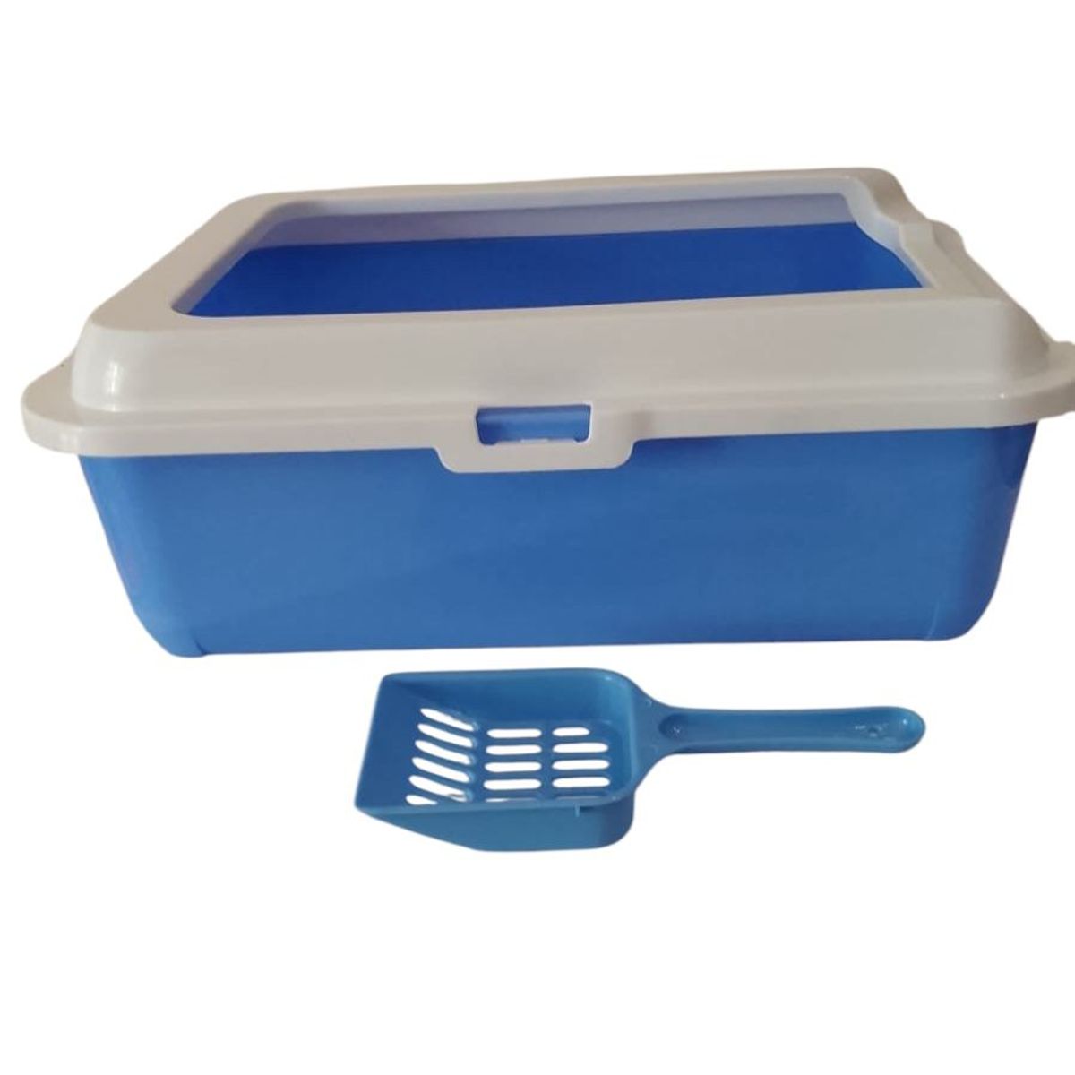 GENERICO - Arenero Bandeja Sanitaria Para Gatos Con Borde y PalaCeleste