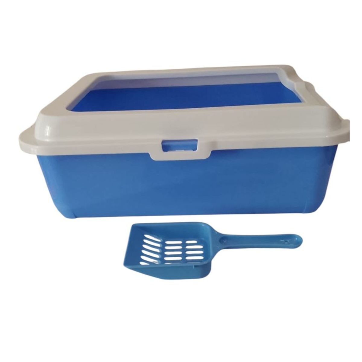 GENERICO - Arenero Bandeja Sanitaria Para Gatos Con Borde y PalaCeleste