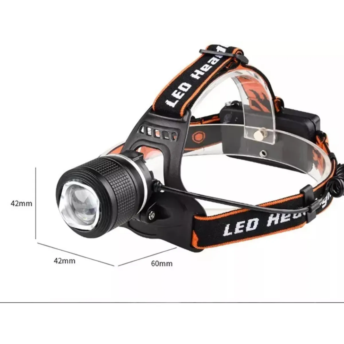 IRM - Linterna Cabeza Cintillo Tipo Minero Recargable Led