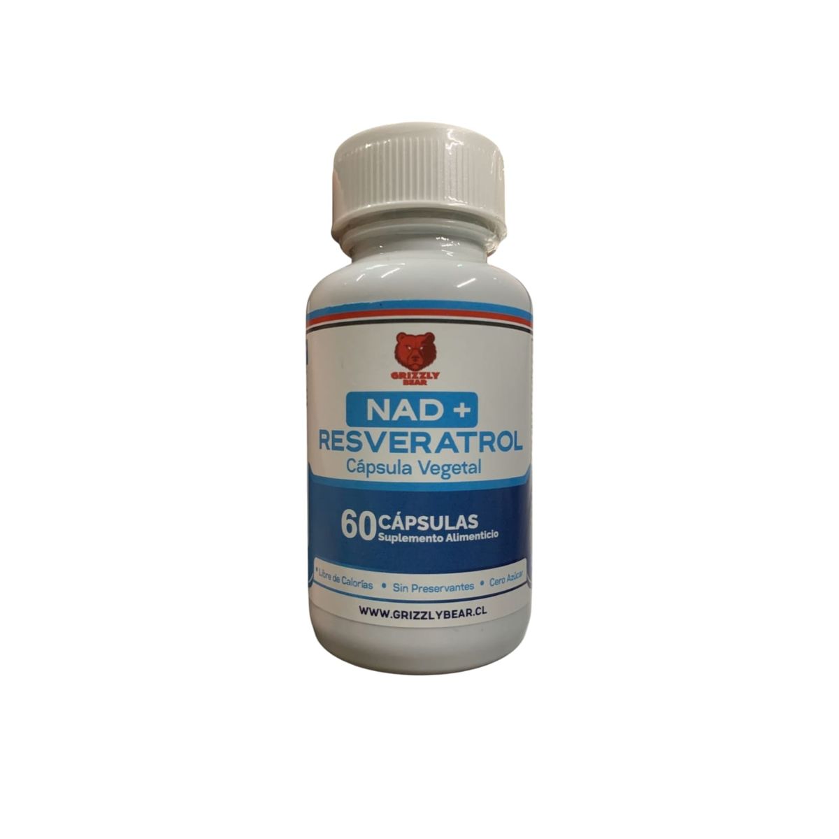GRIZZLY - NAD + RESVERATROL 60 CAPSULAS - GRIZZLY BEAR