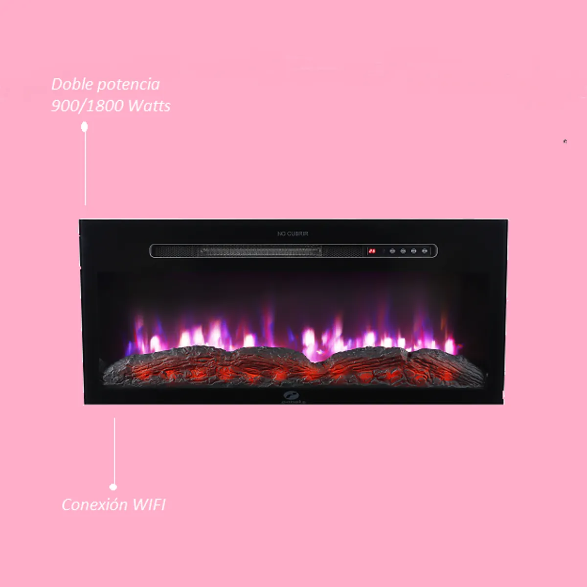 PABST - CHIMENEA ELÉCTRICA  WIFI 40 PULGADAS MODELO OSORNO 40" 1800W