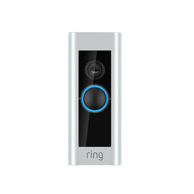 RING - Timbre Inteligente Ring Doorbel Pro 2 Wi-Fi Cableado - Níquel Satinado