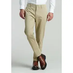 FEROUCH - Pantalón Twill Slim /31 Business Beige