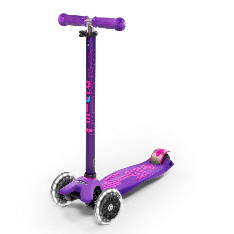 MICRO - Scooter Maxi Deluxe LED Morado
