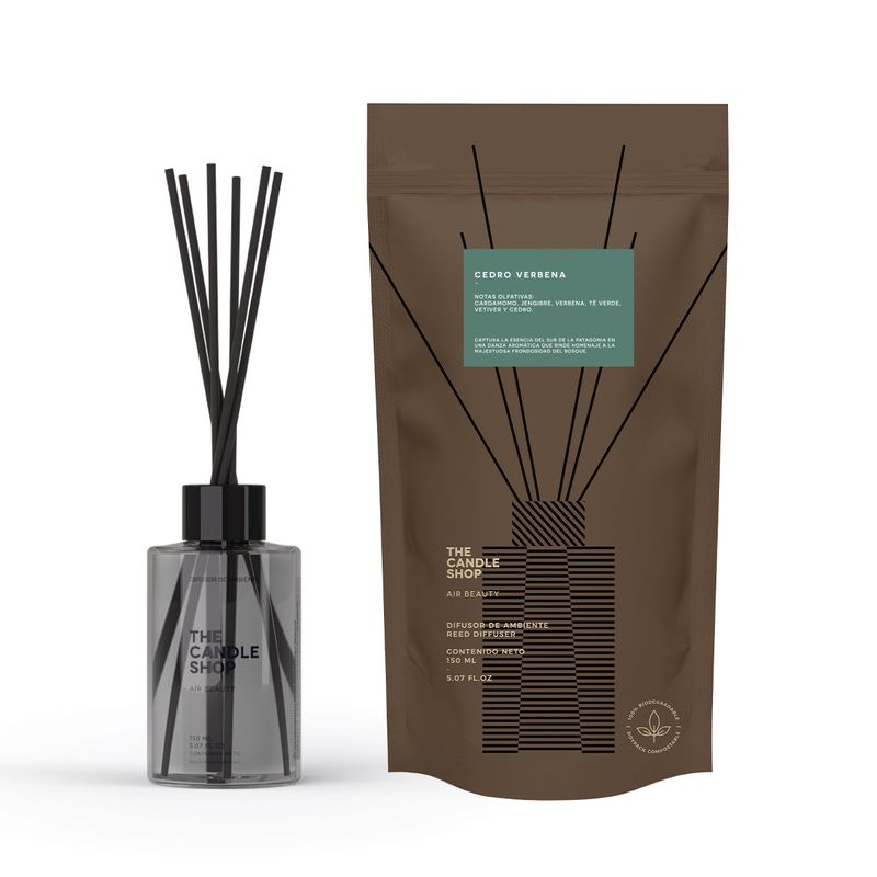 THE CANDLE SHOP AIR BEAUTY - DIFUSOR BASIC COMPOST CEDRO VERBENA