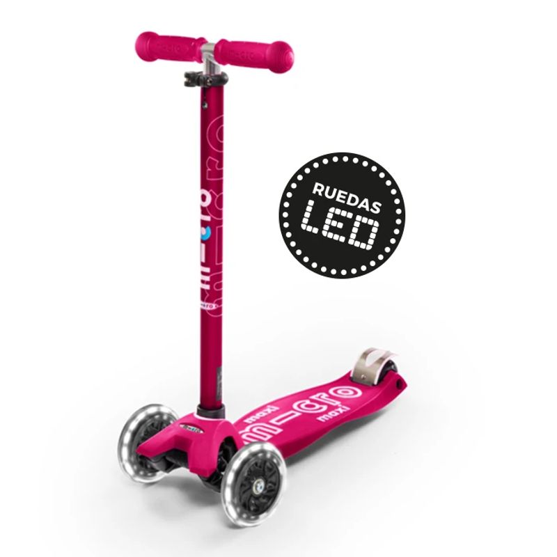 MICRO - Scooter Maxi Deluxe LED Rosado
