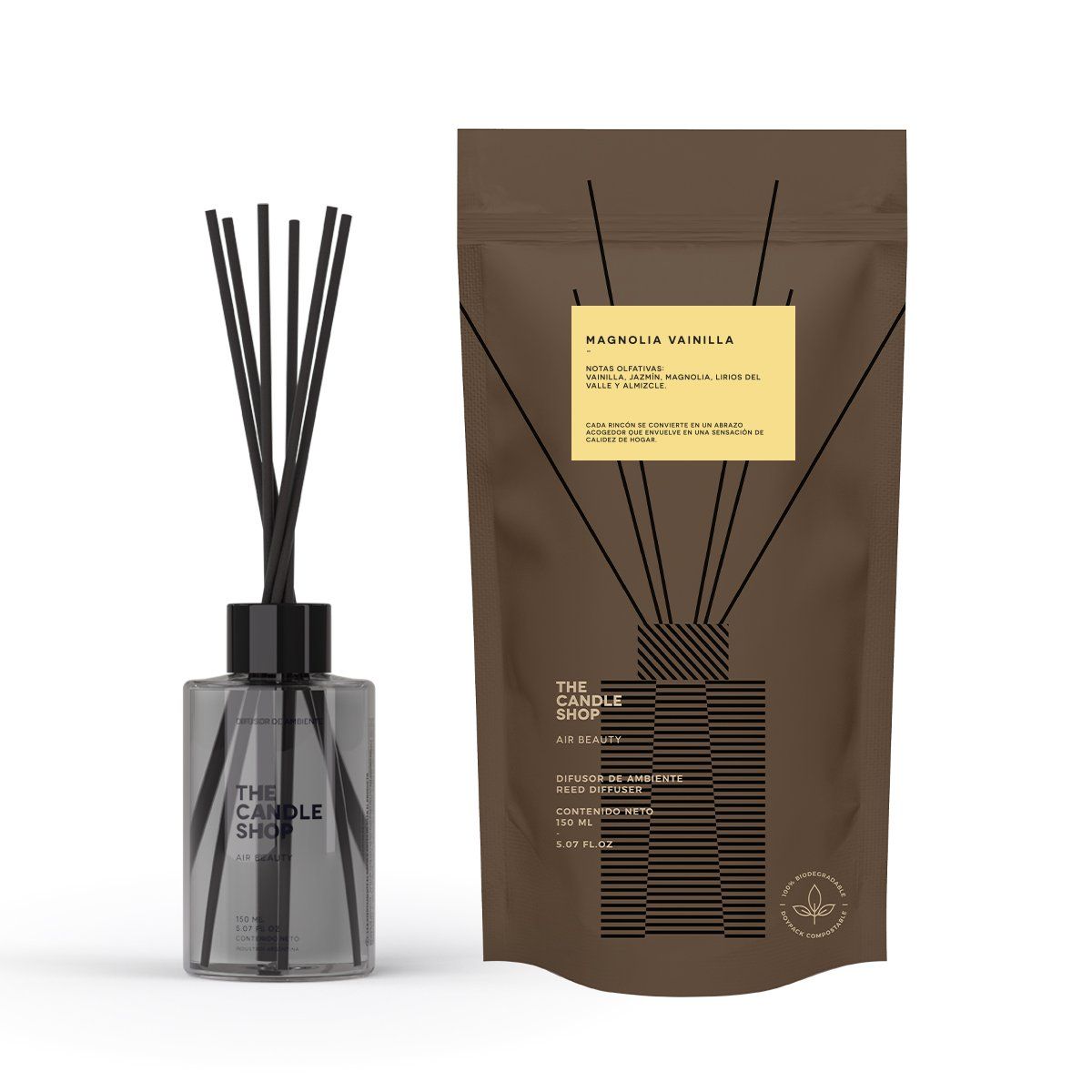 THE CANDLE SHOP AIR BEAUTY - DIFUSOR BASIC COMPOST MAGNOLIA VAINILLA